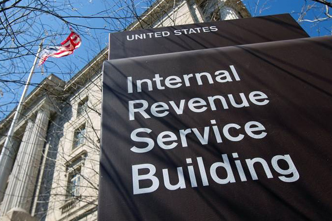 Internal Revenue Service sign